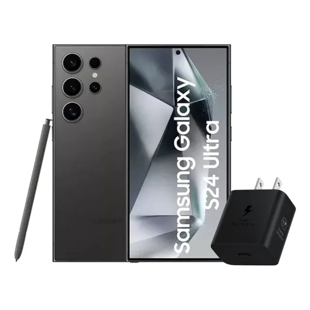 Samsung Galaxy S24 Ultra 512gb 12ram Titanium Black + Power Adapter Samsung 25w