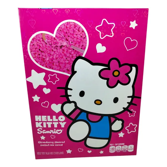 Cereal Hello Kitty Caja Grande 167.2g (arroz Inflado Fresa)