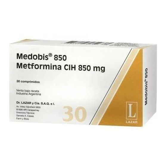 Medobis  850 Mg  30 Comprimidos | Metformina