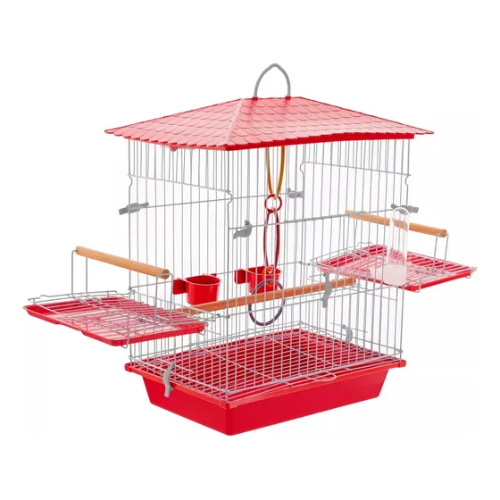 Gaiola De Calopsita Mansa Aves Pássaros Manso + Acessórios