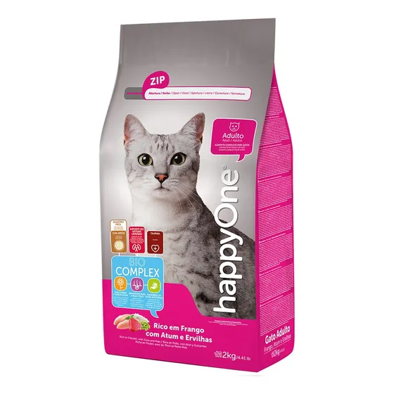 Happy One Gato Atun/ Pollo 2kg - Alimento Para Gatos Adultos