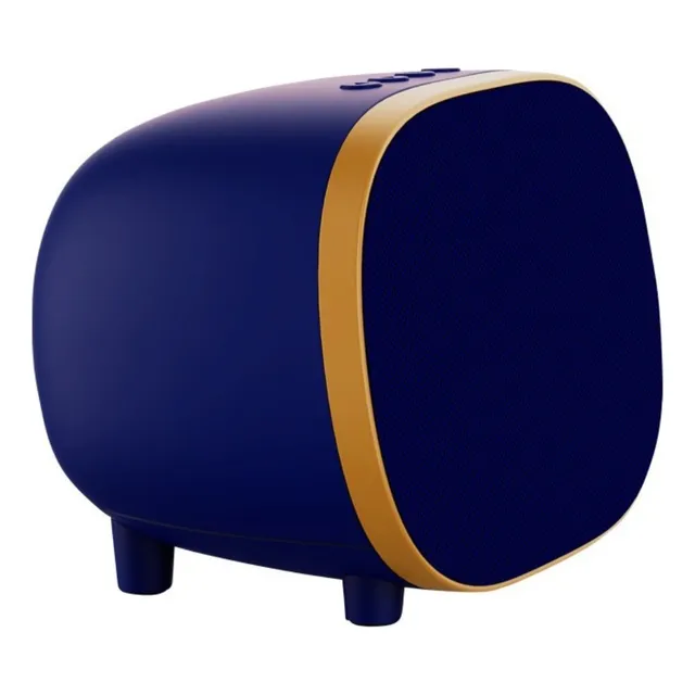 Parlante Retro Elegance Bt Speaker Azul 3w X2 Audiolab