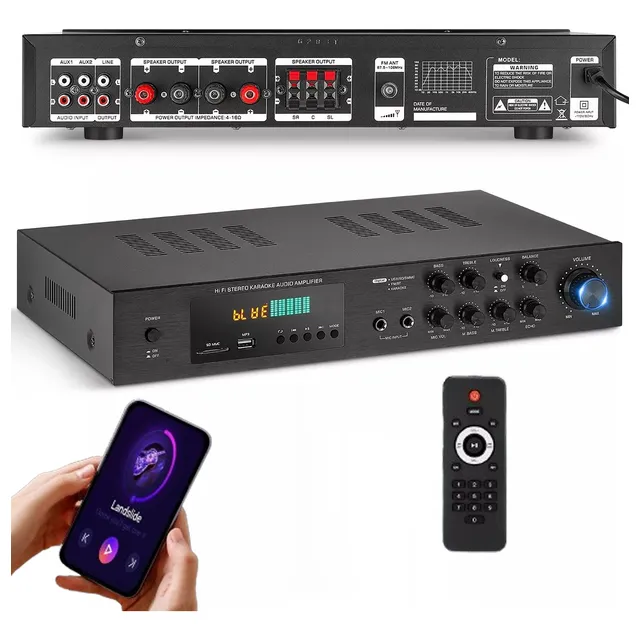 Amplificador De Audio Bluetooth 3000w 5.1 Canales Para Casa