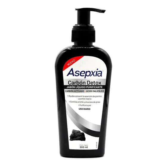 Asepxia Carbón Jabón Líquido Purificante 200 Ml