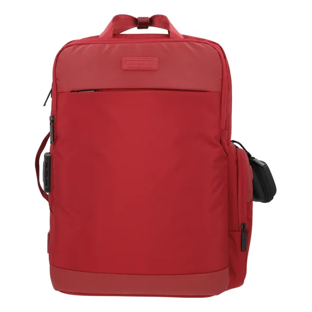 Mochila Ejecutiva Escolar Portalaptop Vanguard Vibe Color Rojo Diseño De La Tela Lisa