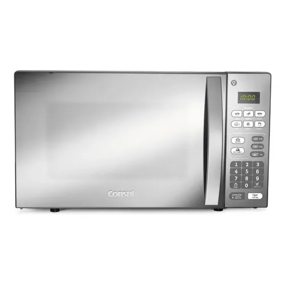 Micro-ondas CM020BF 20 Litros Espelhado com Função Descongelar Cor Cinza e Inox Consul