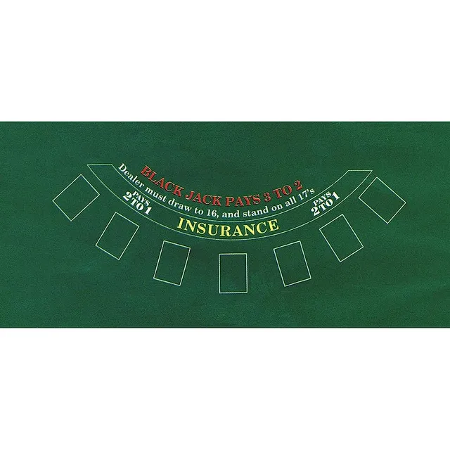 Cubierta De Mesa De Blackjack Amscan, 6 Pies, Verde