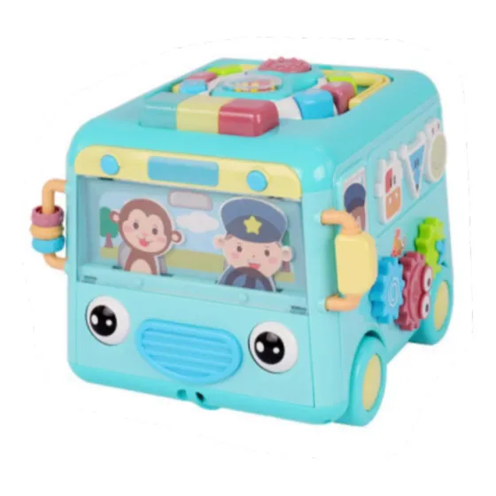 Brinquedo De Ônibus Infantil Brinquedos Sensoriais Azul