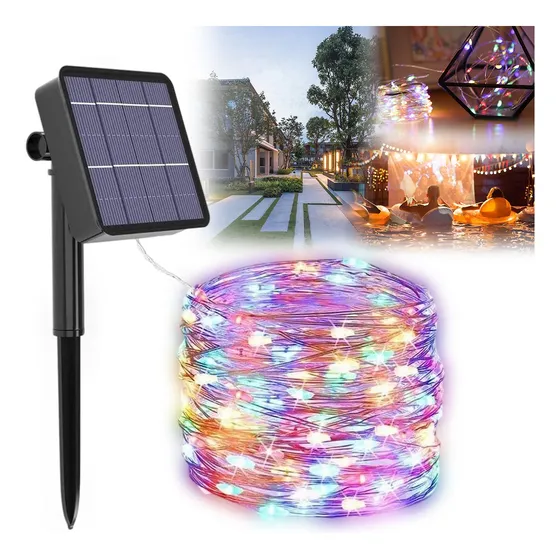 Tira De Luces Led Solares Maxsure De 22 Metros