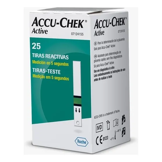 Accu Chek Active 50 Tiras Reactivas Laboratorios Roche