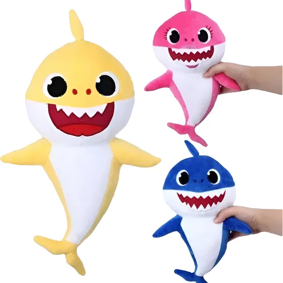Peluche Baby Shark Pack X3 Familia Completa Bebe Tiburon