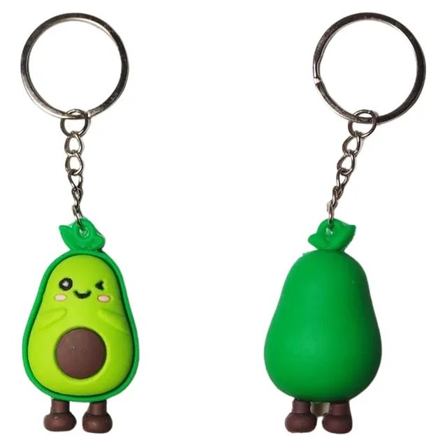 Llavero Aguacate Palta Goma Accesorios Moda Regalo Obsequio