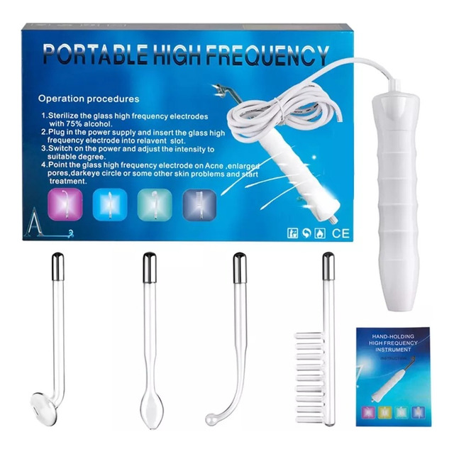 Aparelho Estética Alta Frequência Portátil Facial E Capilar Aparelho Estética Alta Frequência Portátil Facial E Capilar