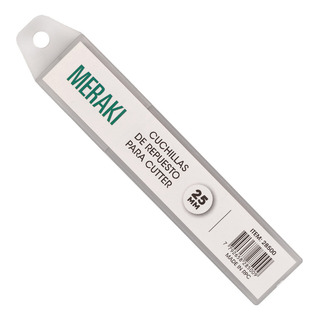 Hojas Para Cortante Cutter X 10 Pcs Ancho 25 Mm Hojas Para Cortante Cutter X 10 Pcs Ancho 25 Mm