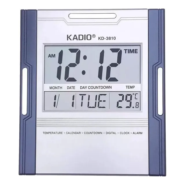 Reloj Digital Kadio De Pared  Mesa Temperatura Y Fecha Alarm