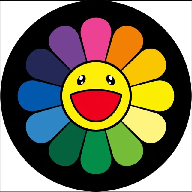 Alfombra Circular Para Dormitorio Diseño Girasol