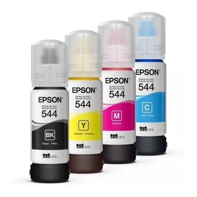Kit De 4 Tinta Original Epson T544 - Bk C M Y - 65ml