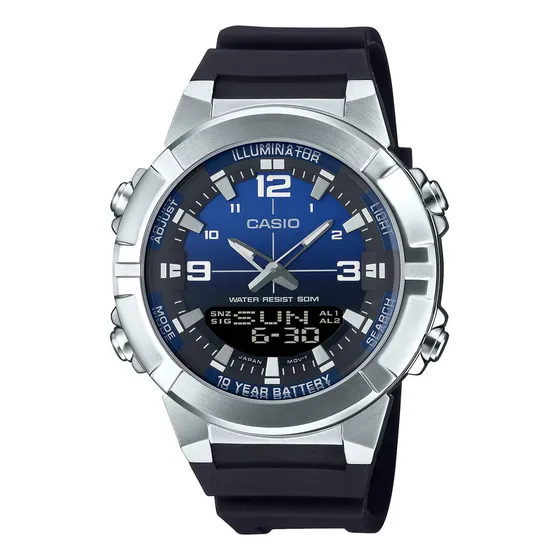 Reloj pulsera Casio AMW-870A con correa de resina color 2a