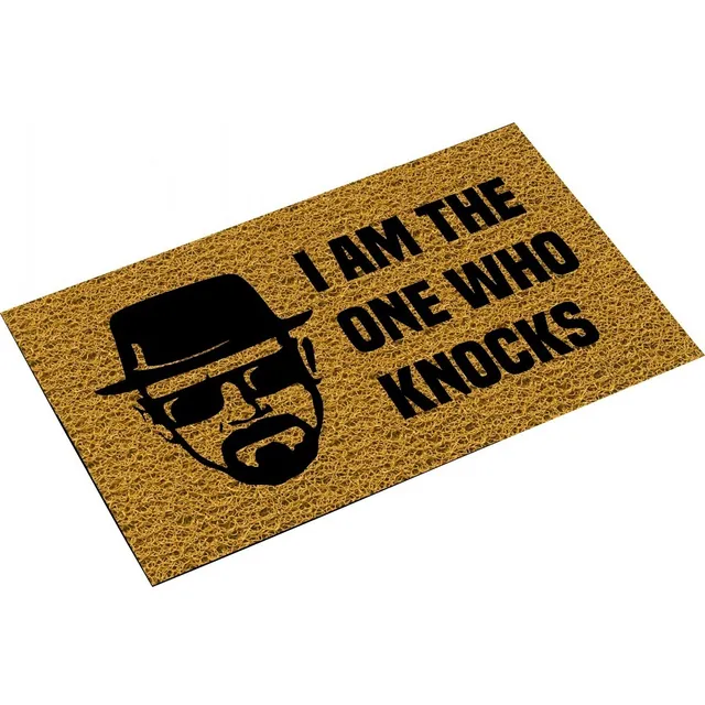 Tapete Capacho I Am The One Who Knocks Porta Casa Apto 13mm