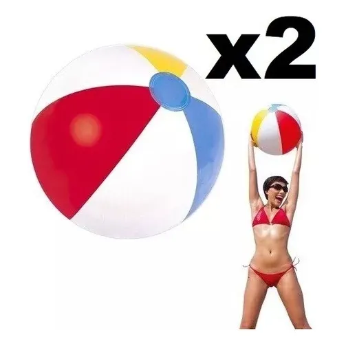 Pelota Inflable Playera Colores Surtidos Piscina Balon Playa