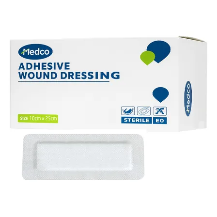 Apósito Adhesivo 10x25cm Estéril Caja 25 Unid Apósito Medico Parches De Tela Adhesivos Apósito Blanco Especiales Para Cubrimientos De Heridas, Curas, Emergencias, Suturas, Marin 25 Unidades De Apósito
