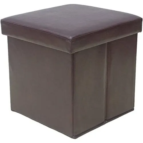 Baúl Caja Cubo Plegable Ottoman Organizador Reposa Pies 
