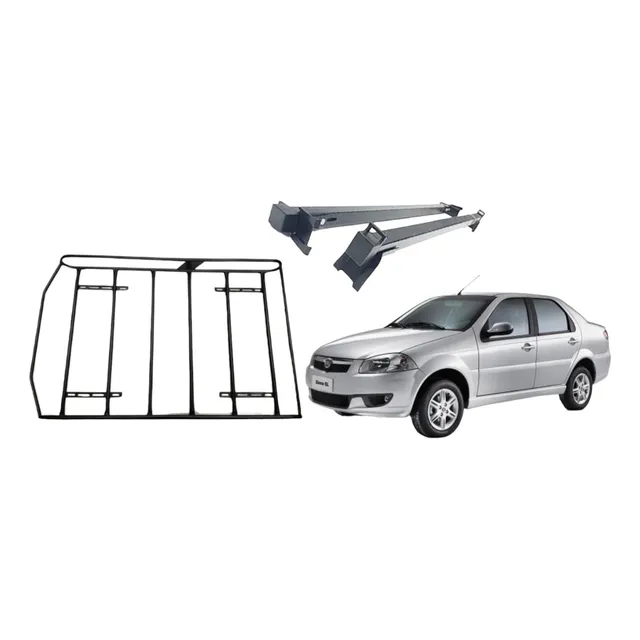 Barras Porta Equipaje Fiat Siena 5 P + Parrilla Reforzada