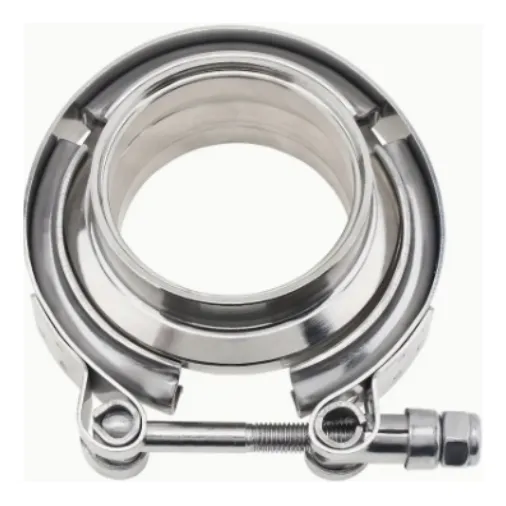 Kit Abraçadeira V-band Com Flanges Inox 2 1/2 - 2,5  - Ne