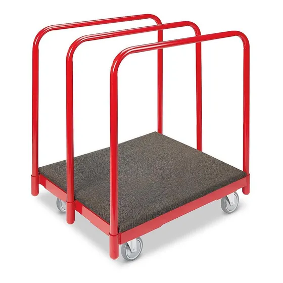 Carrito Con Plataforma Alfombrada Para Paneles - 69x76cm