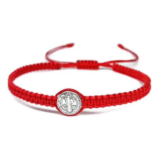 Pulsera Tejida San Benito Dama Caballero Regalo 