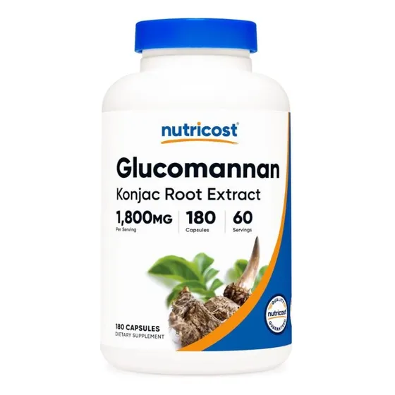 Original Nutricost Glucomanano Glucomannan 1800 Mg, 180 Cap