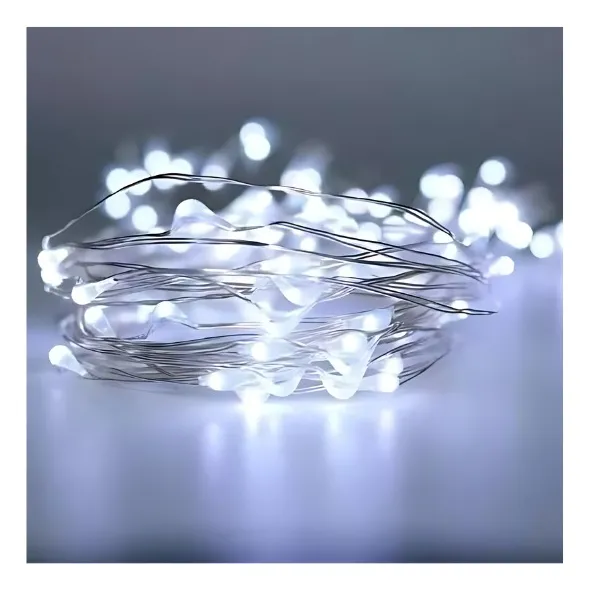 Pack 10 Cable Hilo Alambre Luz Led 2 Metros 20 Luces