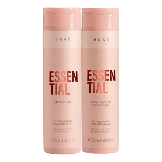 Kit Braé Shampoo E Condicionador Essential Reparação 2x250ml