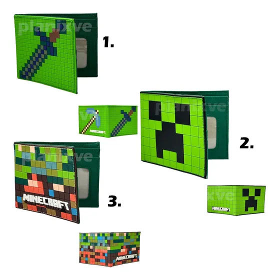 Billetera De Minecraft En Goma Para Niños Creeper