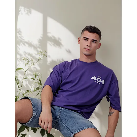 Remera Oversize Estampada Ybr Jeans Algodón Peinado Hombre