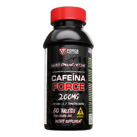Cafeína Force 60 Caps - 200 Mg - Termogênico - 100% Pura - Force Full Labz Cafeína Force 60 Caps - 200 Mg - Termogênico - 100% Pura - Force Full Labz