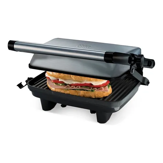 Plancha Panini Oster® Compacta Ckstpa2880 Color Gris