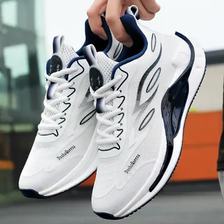 correr tenis blancos deportivos para hombre