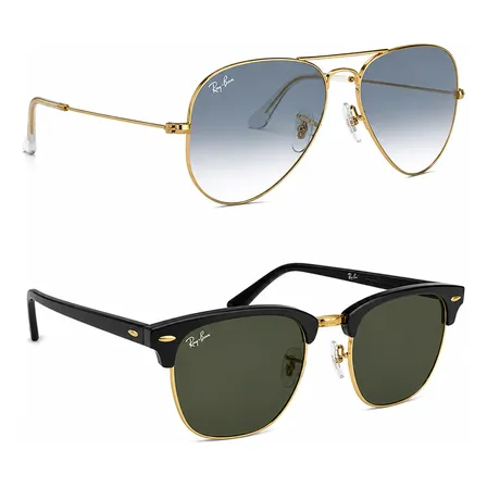 Kit Óculos De Sol Rb3025 + Rb3016 Vintage Classic Unissex