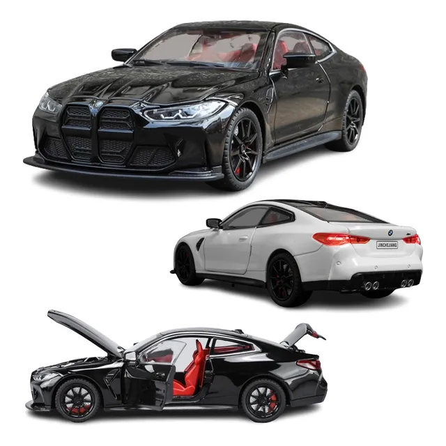 Bmw M4 Coupé Miniatura Metal Coche Con Luces Y Sonido 1/24