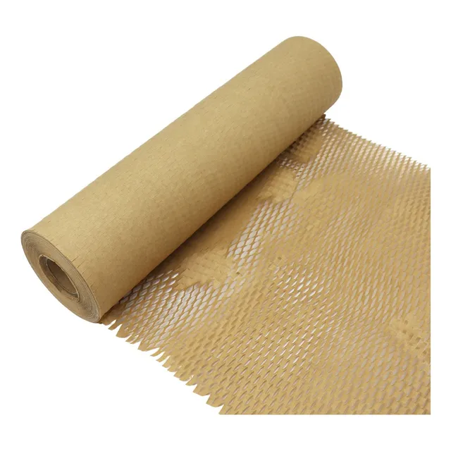 Rollo Papel Panal 50 Metros Para Embalaje Y Packaging Color Marrón