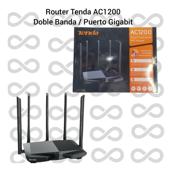 Router Doble Banda Tenda Ac 1200 5 Antenas Wifi