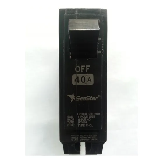 Breaker 1x40amp Tql Hql Thql Empotrable Sea Star, 2 Pza