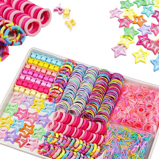 875 Pcs Mini Ligas Para El Cabello Y Pinzas Niñas Accesorios 875 Pcs Mini Ligas Para El Cabello Y Pinzas Niñas Accesorios