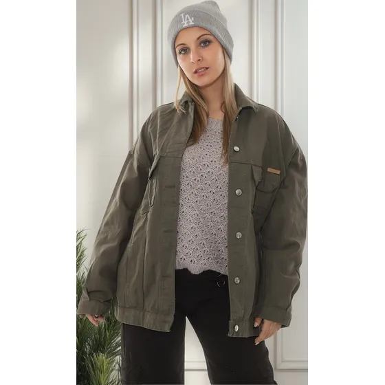 Campera Oversize Gabardina Callie Mujer