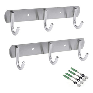 Perchero De Pared Para Abrigos Newness, Perchero Con 3 Ganch Perchero De Pared Para Abrigos Newness, Perchero Con 3 Ganch