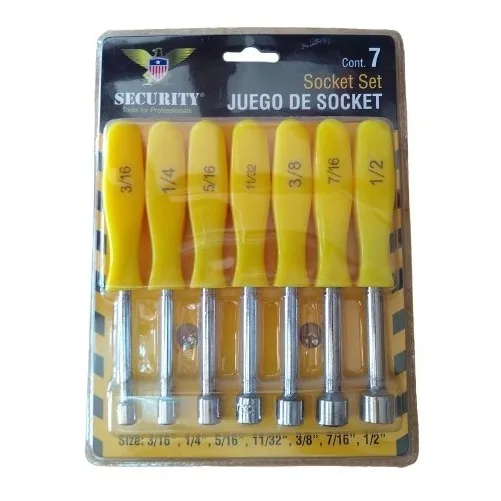 Juego De Destornilladores Security De Copas Pulgadas