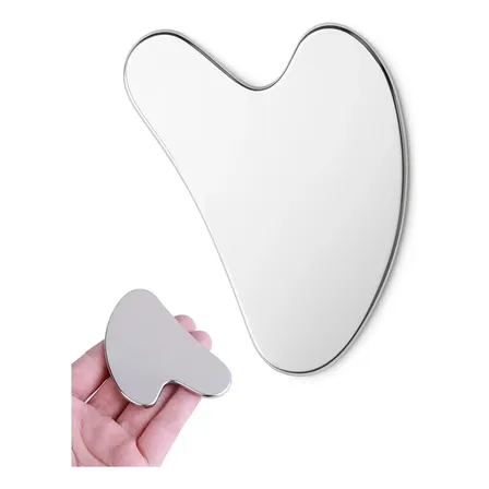 Gua Sha Inox Massageador Facial Corpo Skin Care Anti Idade