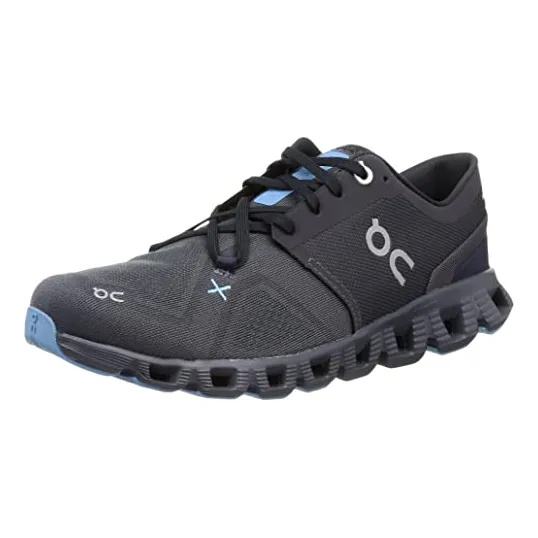 On Hombres Cloud X 3 Shift Sneakers, Lead/turmeric, Flj49