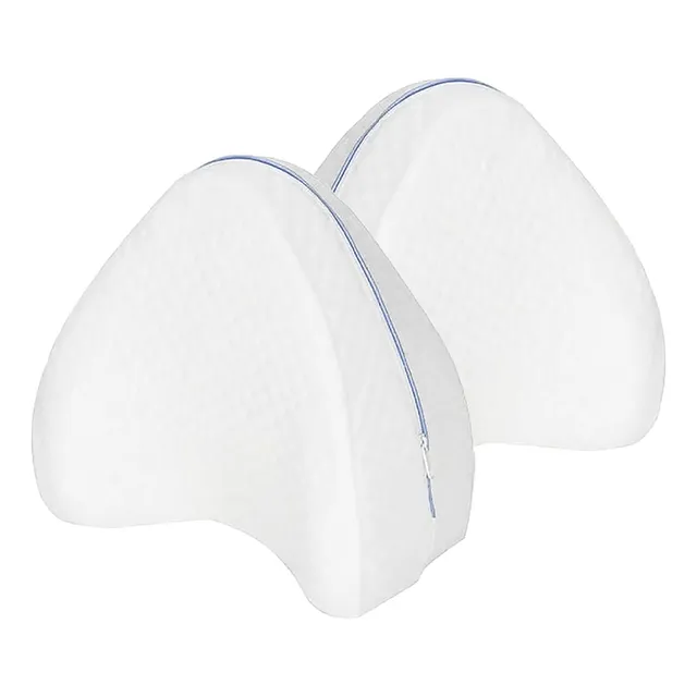 Pack X2 Cojín Almohada Ortopédica Roro Para Piernas Espuma Viscoelástica Con Memoria Terapéutica